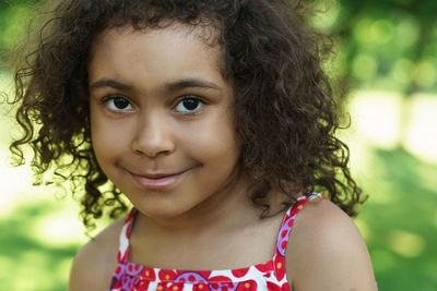 Close-up portrait of young woman