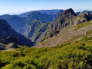 Scenic view of mountains