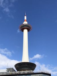 Low angle view of tower against sky