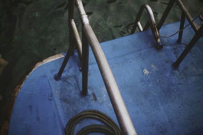 View of boats in water