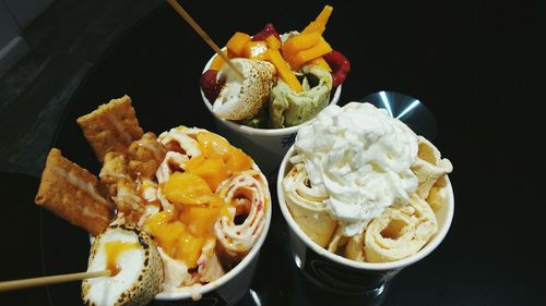 Close-up of served food