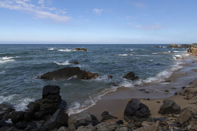 Scenic view of sea against sky