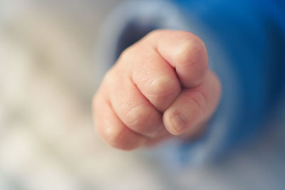 Close-up of human hand