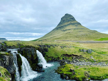 Icelandic waterfall wizard cap