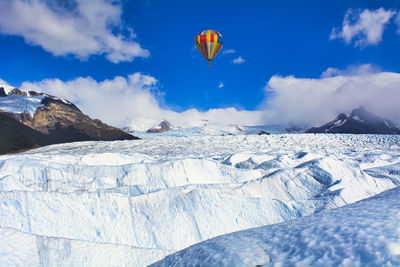 Beautiful scenery of the perito moreno glacier