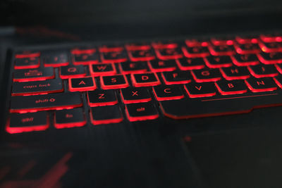 Close-up of computer keyboard