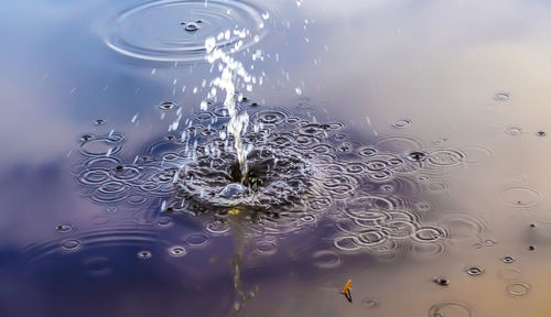 Full frame shot of water splashing