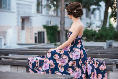 Full length of woman standing outdoors