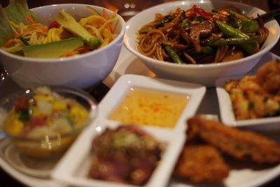 Close-up of food in plate