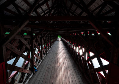 View of empty bridge