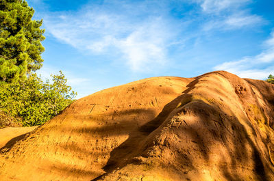 Low angle view of a desert