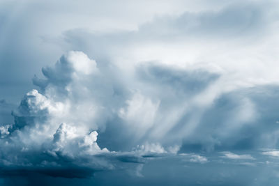 Low angle view of storm clouds in sky