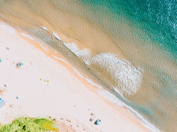 High angle view of beach