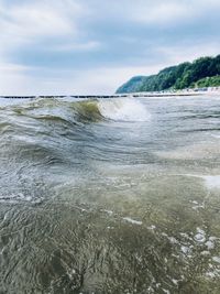 Scenic view of sea against sky