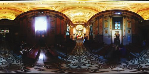 Interior of empty corridor