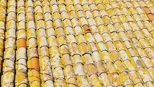 Full frame shot of roof tiles