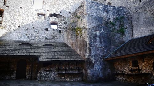 Low angle view of old building