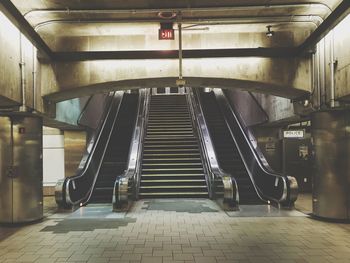 Interior of subway station.