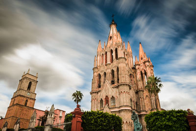 Low angle view of historical building against sky