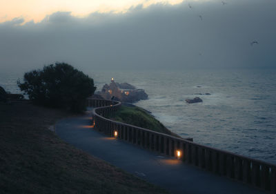 Scenic view of calm sea against sky