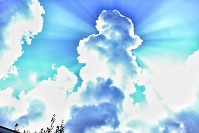 Low angle view of cloudy sky