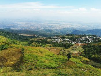 Scenic view of landscape against sky