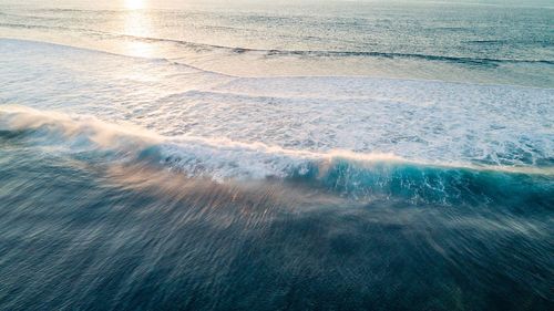 Scenic view of sea waves