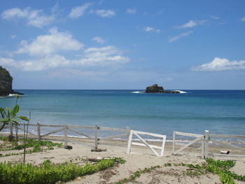 Scenic view of sea against sky