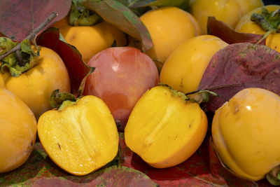 Full frame shot of pumpkins