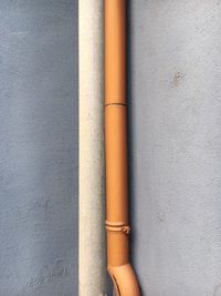 Close-up of pipe on wall