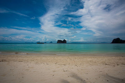 Scenic view of sea against sky