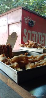 Close-up of food for sale at store