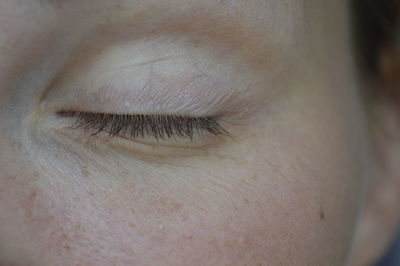 Close-up of woman eye