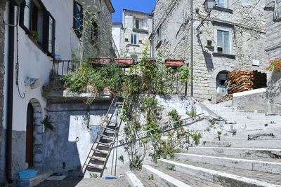 A characteristic street of castiglione messer marino, a village in the abruzzo, italy.