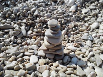 Close-up of stones on stones