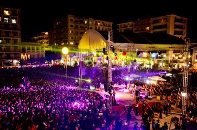 Crowd at night