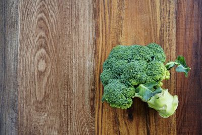 High angle view of vegetables on table