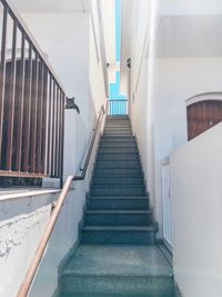 Low angle view of staircase in building