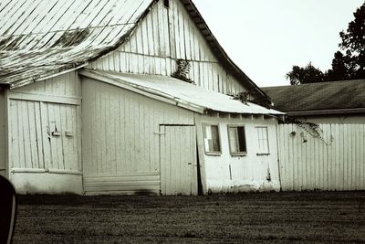 Houses with trees in background