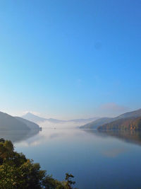 Scenic view of lake against mountains