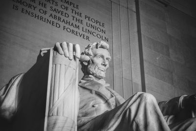 Low angle view of statue