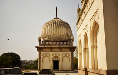 View of historic building against clear sky