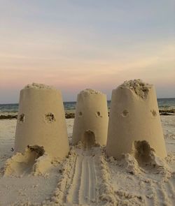 Panoramic view of sea against sky during sunset