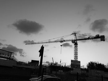 Low angle view of construction site