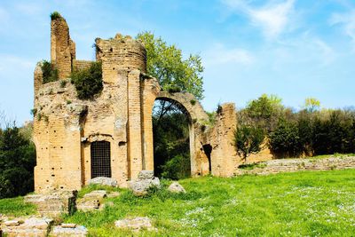 View of old ruin building