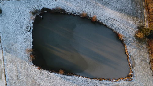 Close-up of rusty water