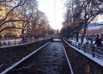 Footbridge over canal