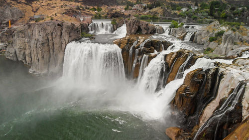 View of waterfall