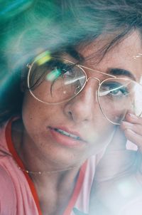 Portrait of woman in eyeglasses