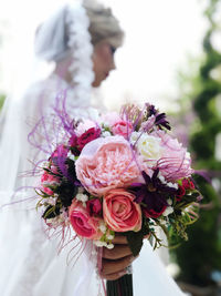 Close-up of rose bouquet